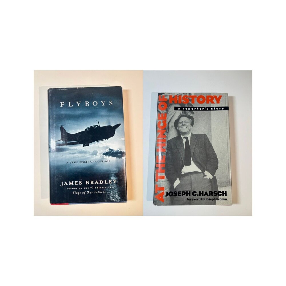 2 Books About World War 2 Flyboys Hinge of History HC/DJ 1st ed & pr